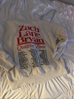 Cream 'Quittin Time' Graphic Crewneck Sweatshirt - Men's